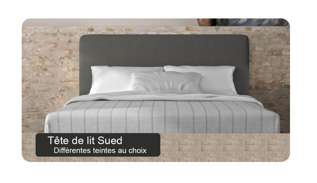 tete de lit gris moderne